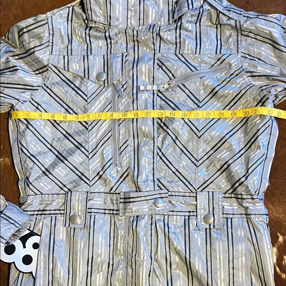 686 Snowboard Ski Jacket Women's Size M Mulitpocket Striped - Picture 6 of 16